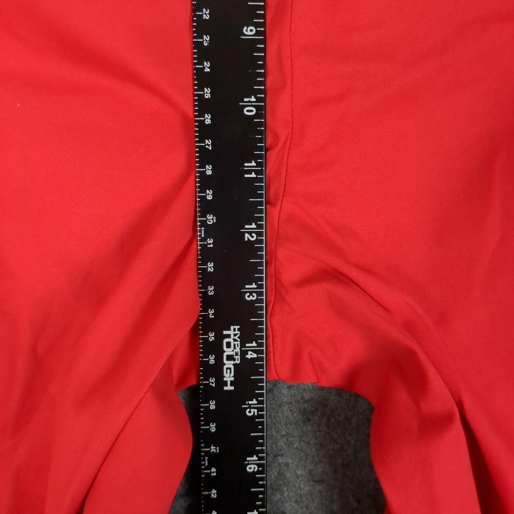 Talbots Perfect Skimmer Pants Womens 16 Red Cropped Capri Button Cuff NEW‎ - Picture 15 of 16